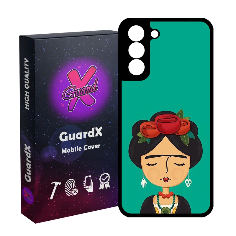 کاور گارد ایکس طرح دختر مدل Glass10783 مناسب برای گوشی موبایل سامسونگ Galaxy S21 FE
