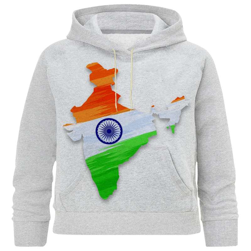 هودی پسرانه مدل C 48 پرچم هند