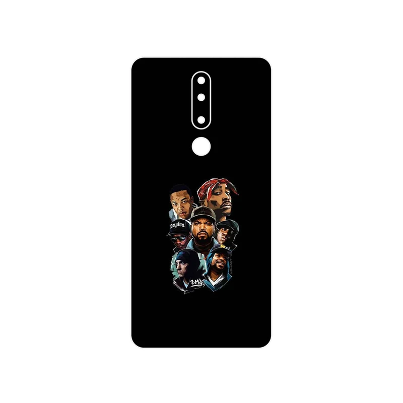 برچسب پوششی ماهوت مدل Great Rappers Digital Art مناسب برای گوشی موبایل نوکیا 3.1 Plus