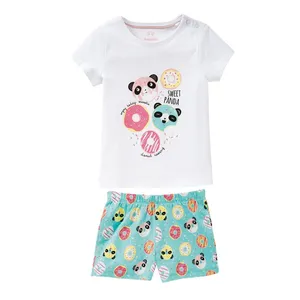 ست تی شرت و شلوارک دخترانه لوپیلو مدل پنبه ای کد 8324674