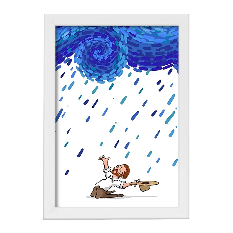 تابلو خندالو مدل ونسان ونگوگ کد F8774