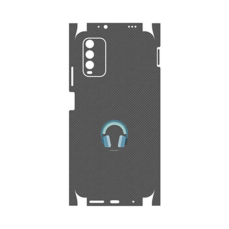 برچسب پوششی ماهوت مدل Minimal Headphone Icon-FullSkin مناسب برای گوشی موبایل شیائومی Redmi 9T