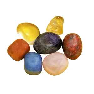 سنگ هفت چاکرا مدل تامبل مجموعه 7 عددی