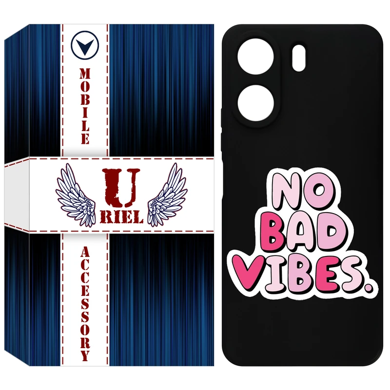 کاور یوریل قاب مدل KSH کد 92 طرح انرژی مثبت مناسب برای گوشی موبایل شیائومی Redmi 13C 4G / Poco C65