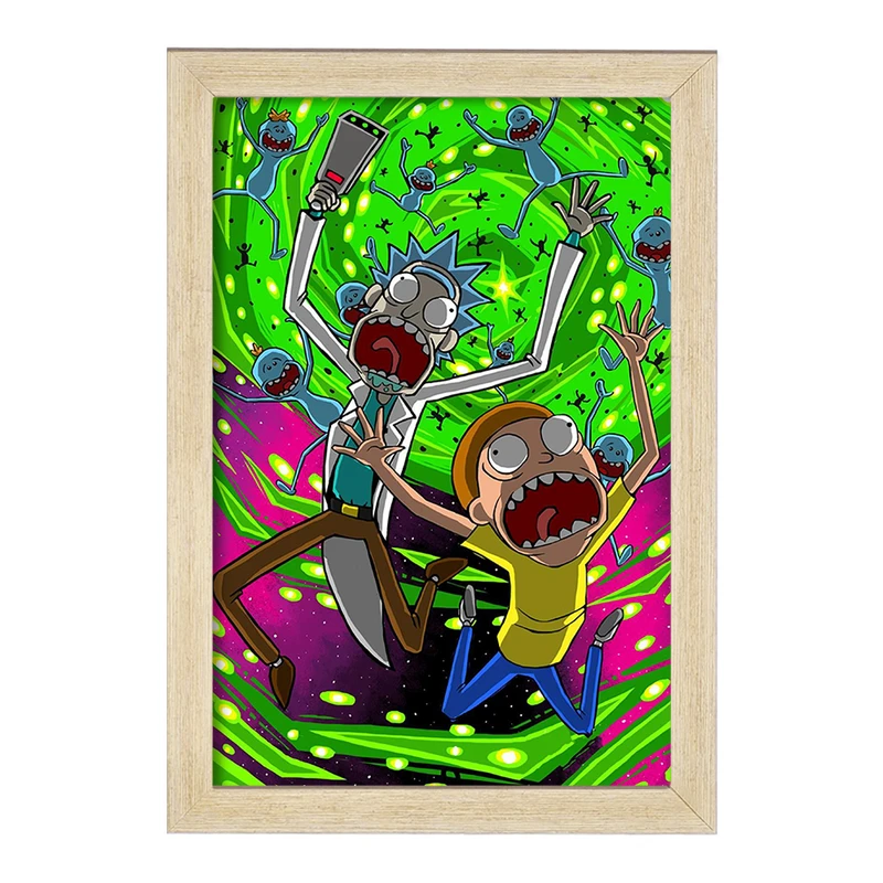 تابلو خندالو مدل ریک و مورتی Rick and Morty  کد 3217