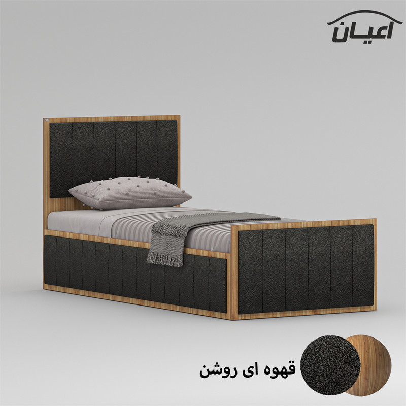 تخت خواب یک نفره اعیان مدل FH852 سایز 90x200 سانتی متر