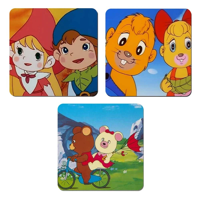 مگنت صباطرح مدل کارتون های نوستالوژی کد M1310 مجموعه 3 عددی