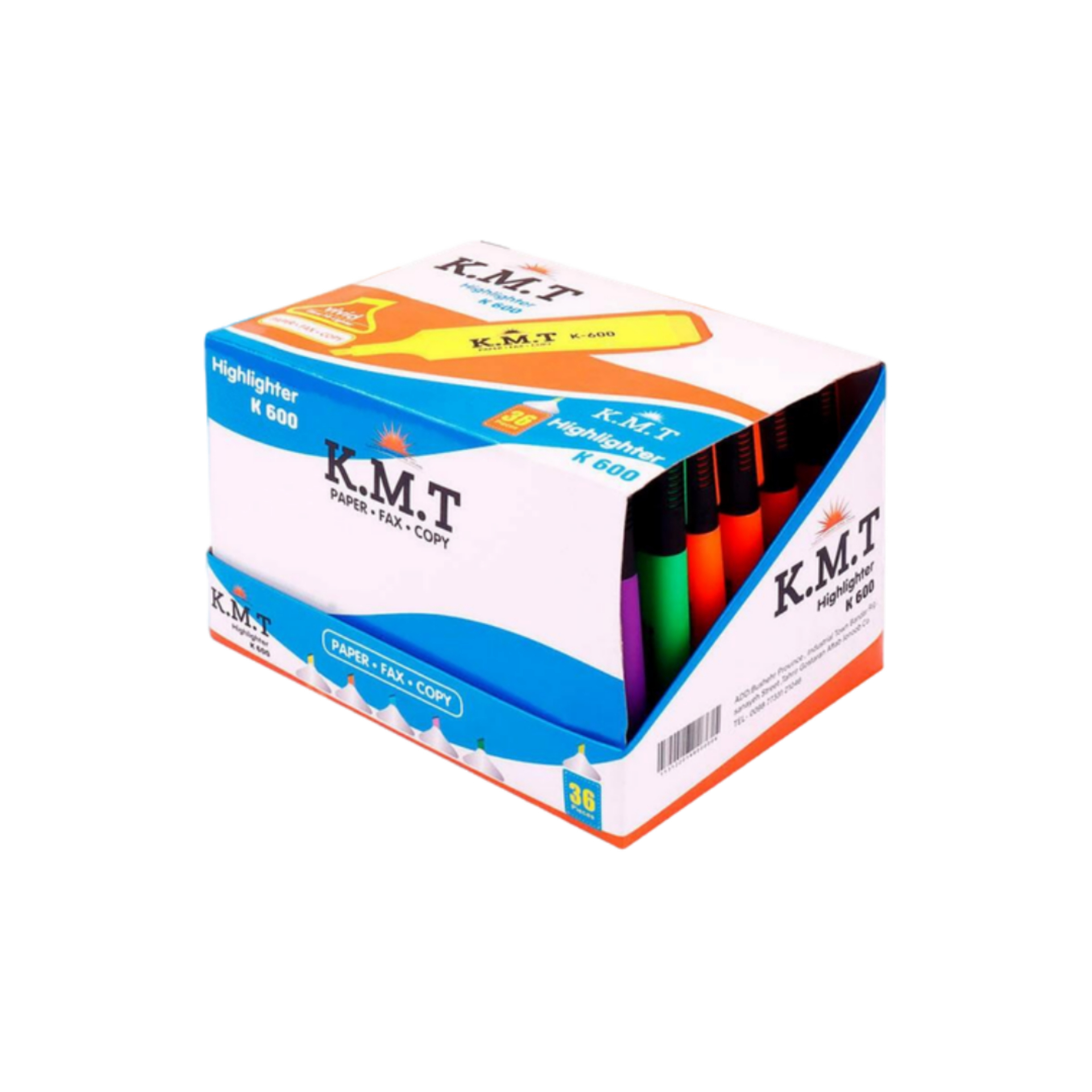 ماژیک علامت گذار کی ام تی کد pkht-004-2 بسته 6 عددی
