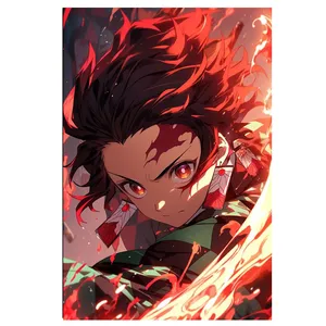 پوستر مدل تانجیرو tanjiro طرح انیمه شیطان کش demon slayer کد 728