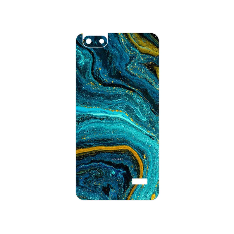 برچسب پوششی ماهوت مدل Turquoise marblewith golden streaks مناسب برای گوشی موبایل آنر 4C