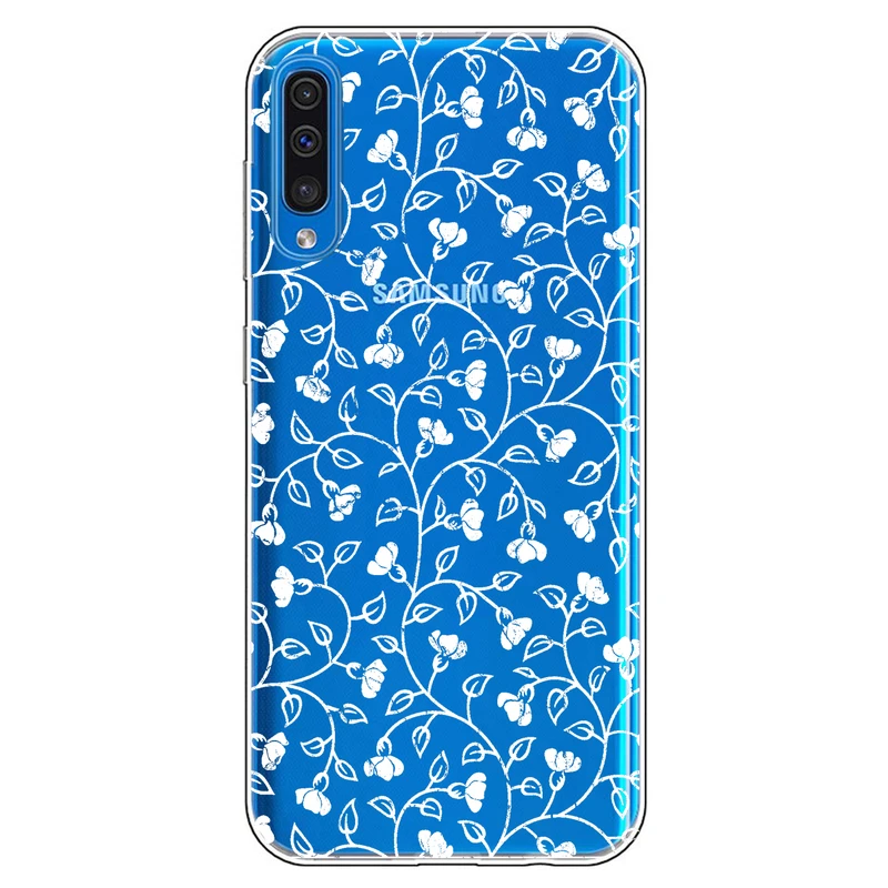 کاور مگافون طرح گل مدل C42-W مناسب برای گوشی موبایل سامسونگ Galaxy A50 / A50 S / A30 S