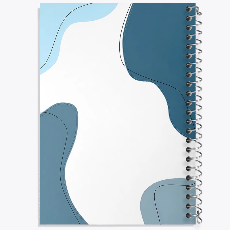 دفتر ژورنال نویسی 50 برگ خندالو مدل نقطه ای طرح لکه رنگ مینیمال کد N2978