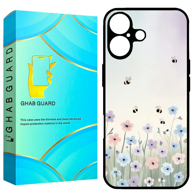 کاور قاب گارد طرح گل مدل GCHP16 مناسب برای گوشی موبایل اپل iPhone 16 