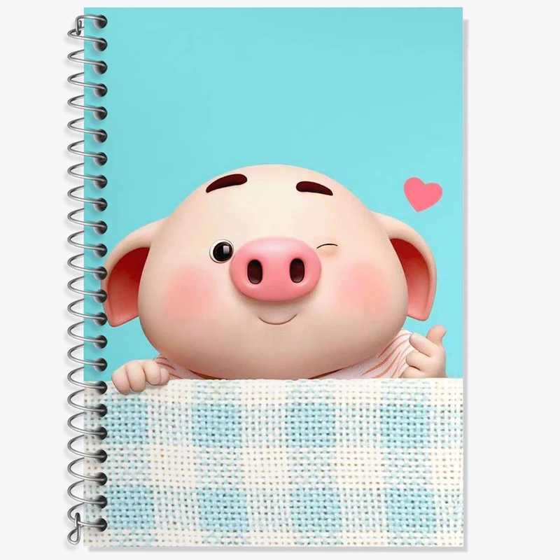 دفتر لغت 50 برگ خندالو مدل بچه خوک کد 2960