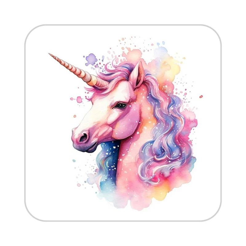 زیر لیوانی کاکتی طرح اسب تک شاخ و یونیکورن مدل mp32463