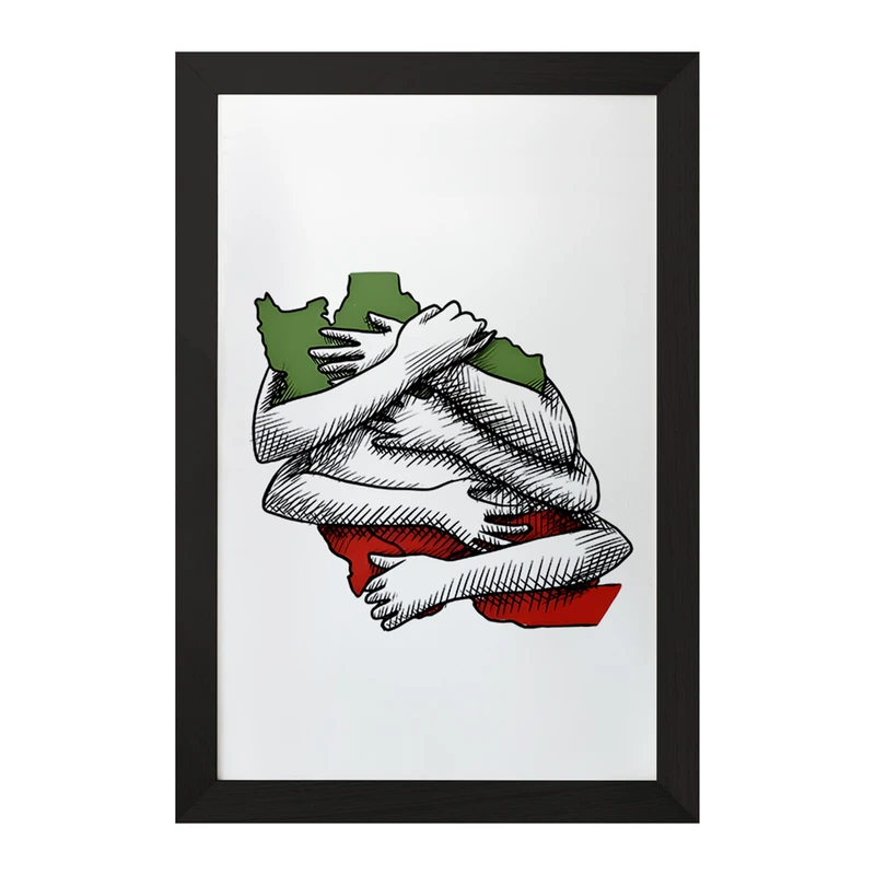 تابلو خندالو مدل ایران (Iran) کد F4984