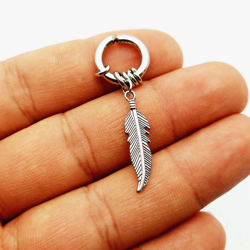 پیرسینگ گوش طرح پر مدل 562PRMZ پیرسینگ گوش طرح پر مدل 562PRMZ