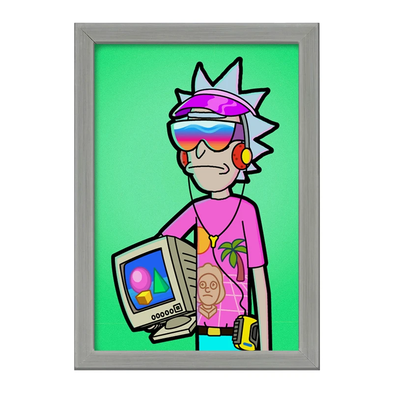 تابلو خندالو طرح انیمیشن ریک و مورتی Rick and Mort کد 26591