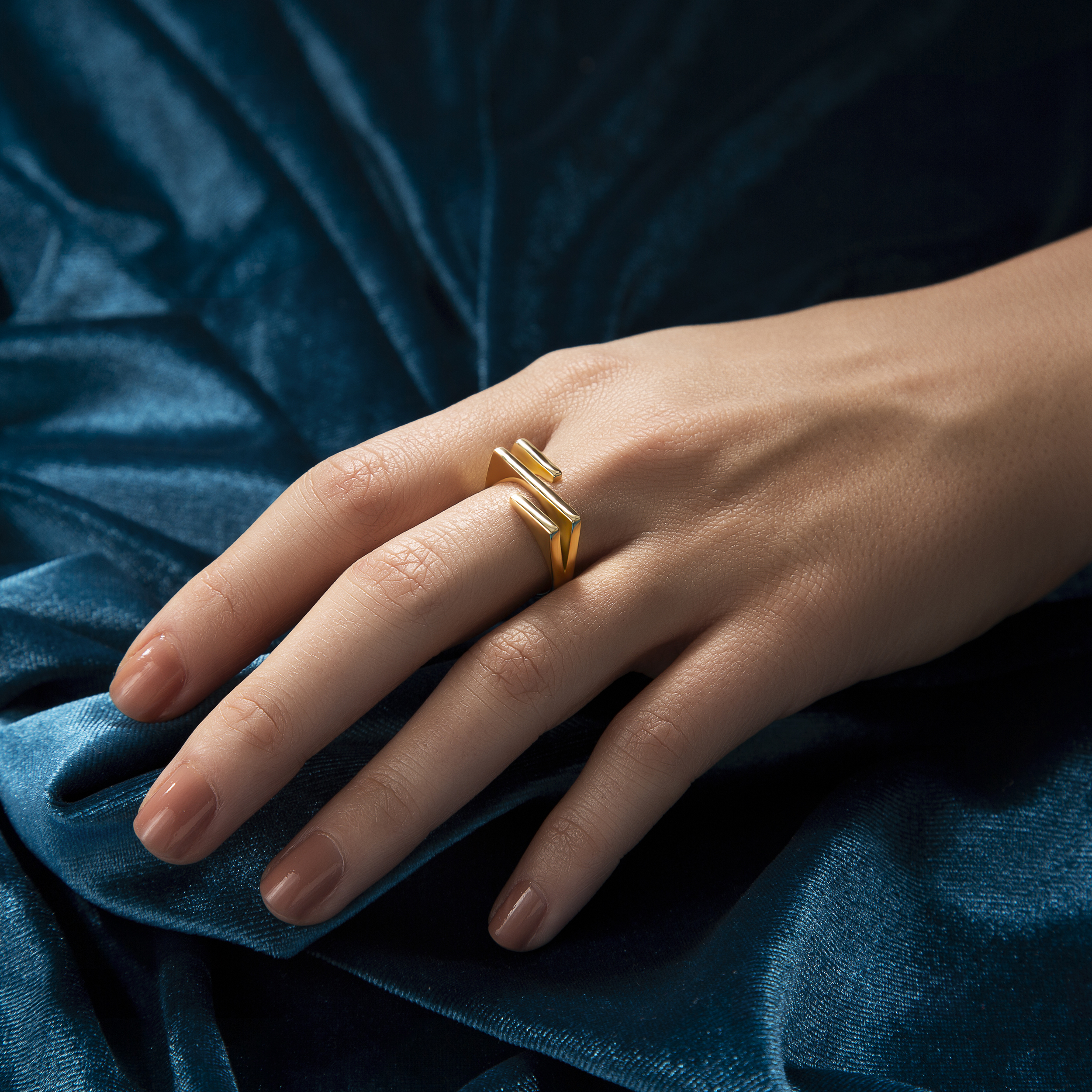 انگشتر طلا 18 عیار زنانه جواهری سون مدل 3346 -  - 4