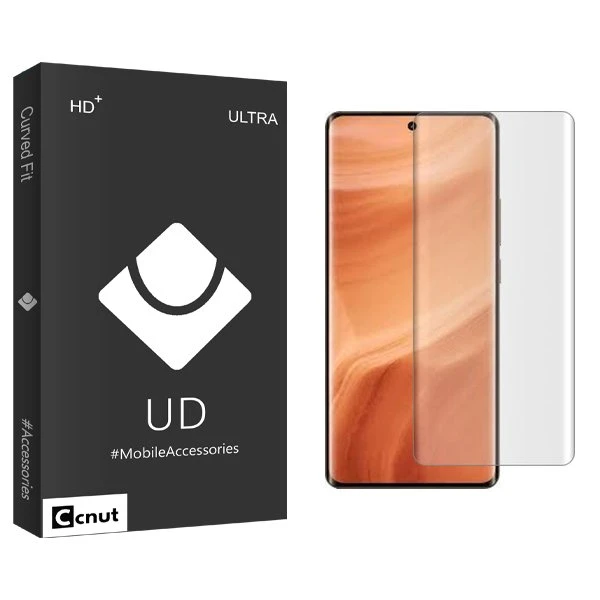 محافظ صفحه نمایش کوکونات مدل UDB UV مناسب برای گوشی موبایل ریلمی GT 5 Pro  به همراه محافظ پشت گوشی