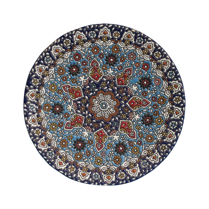 بشقاب میناکاری سفالی کد 301