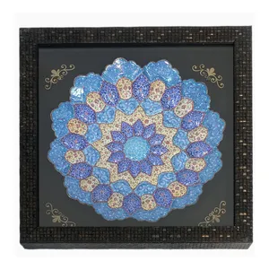 بشقاب میناکاری مدل اسلیمی کد 802