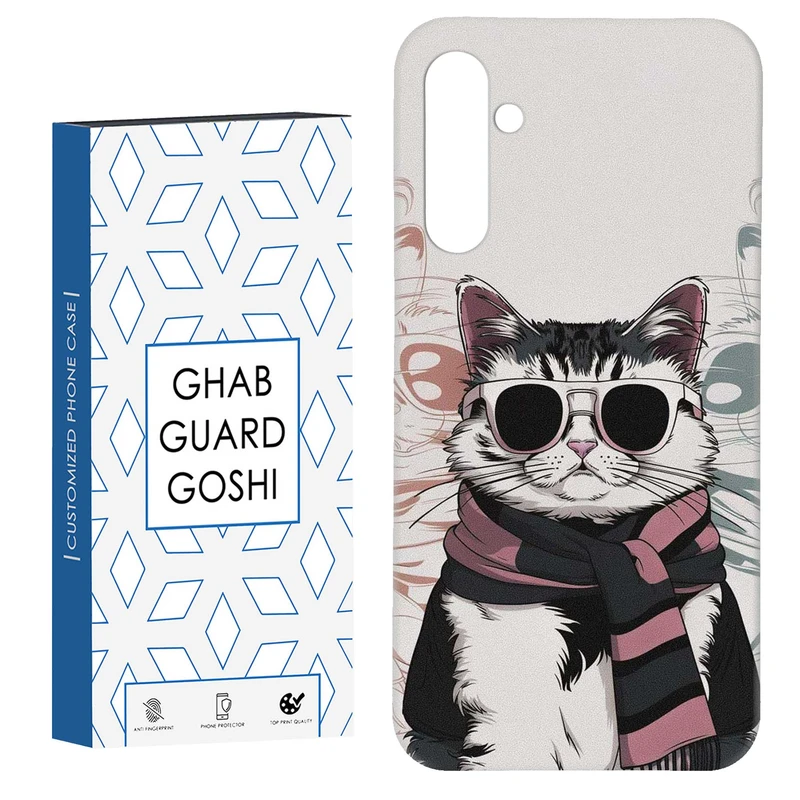 کاور قاب گارد گوشی طرح گربه عینکی کد Dimo-828 مناسب برای گوشی موبایل سامسونگ Galaxy S23 Fe
