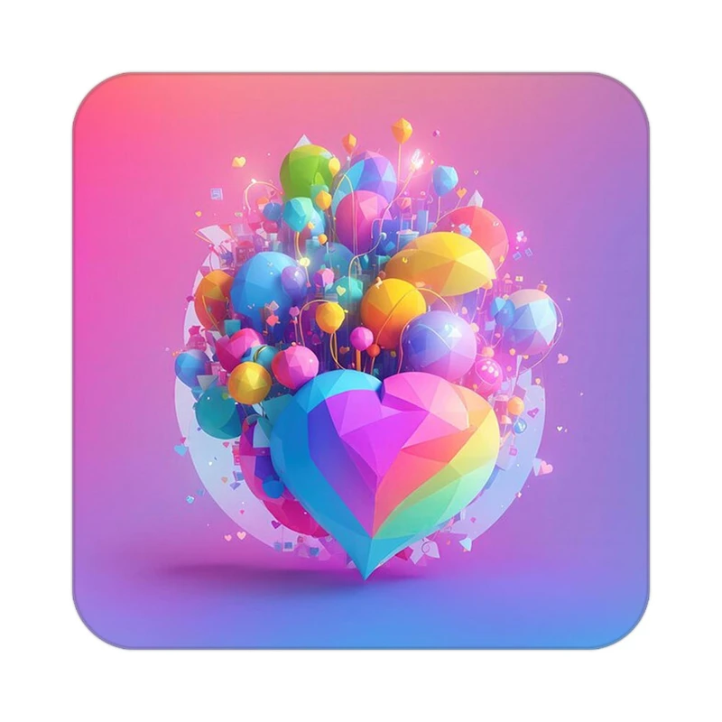 زیر لیوانی کاکتی مدل عاشقانه کد mp11278