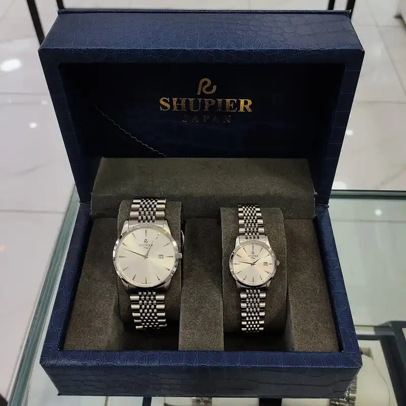 ست ساعت مچی عقربه ای زنانه و مردانه شوپیر مدل GL207A001