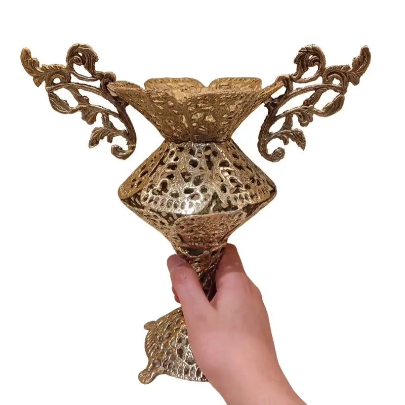 گلدان برنجی مدل رومیزی