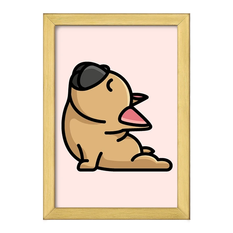 تابلو خندالو طرح حیوانات بامزه سگ کد 28192