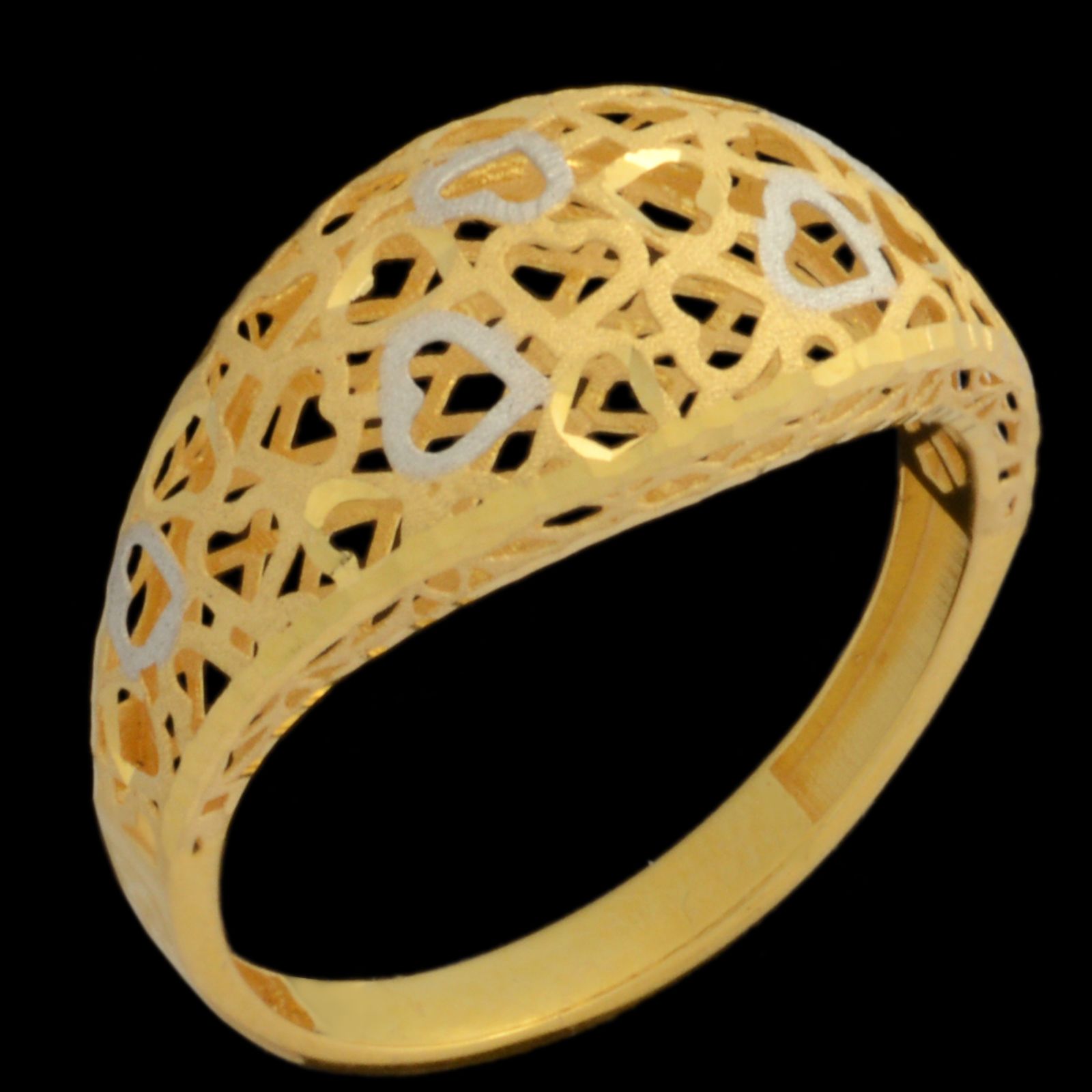 انگشتر طلا 18 عیار زنانه طلای مستجابی مدل آوا قلب کد 67032 -  - 1