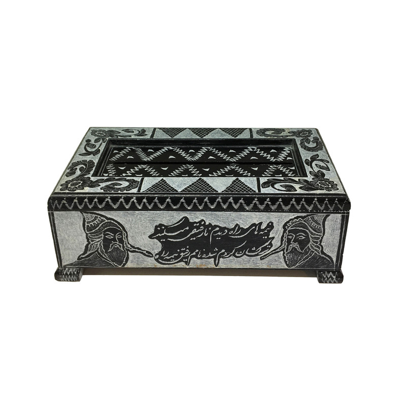 جای دستمال سنگی طرح درویش کد JAB03