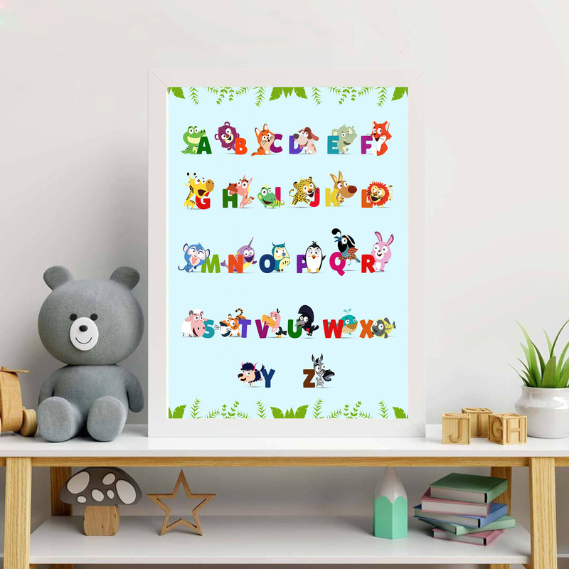 تابلو کودک و نوزاد طرح حروف انگلیسی کد 0574
