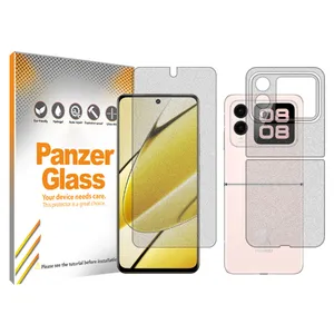 Panzer Glass Resistant model Matte screen protector suitable for Huawei Nova Flip mobile phone Along with the phone back protector