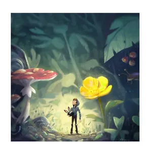 تابلو کودک و نوزاد طرح گردش در علفزار کد wkt183