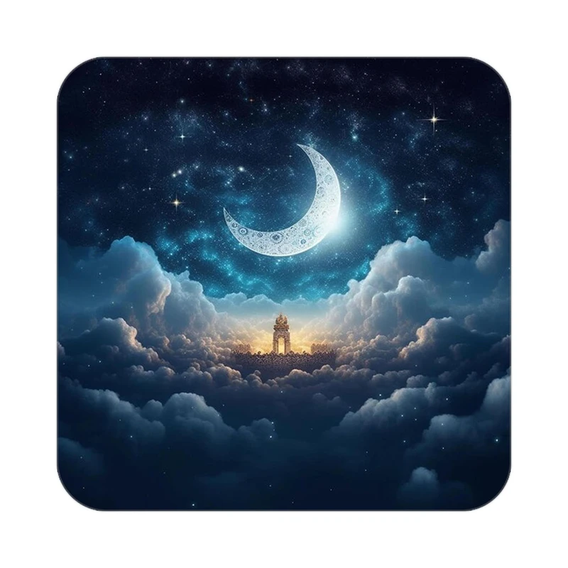 زیر لیوانی کاکتی طرح ماه و ستاره مدل mp53276