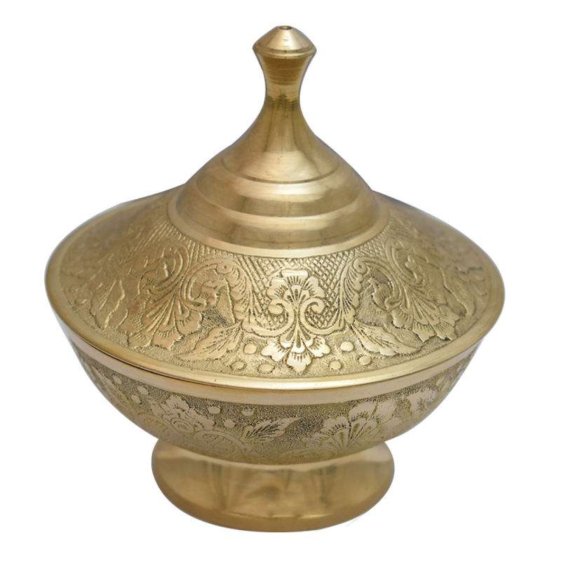 قندان برنزی مدل گلبرگ کد S-4127