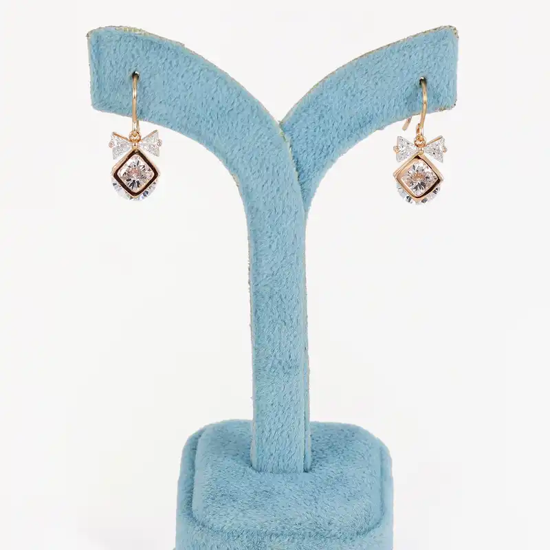 گوشواره زنانه ژوپینگ مدل پاپیون کد CC358