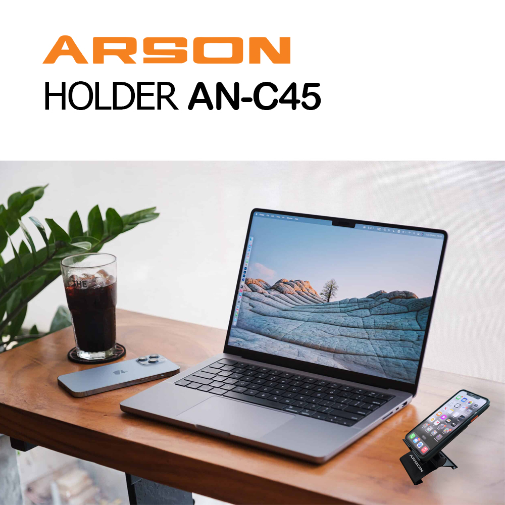 پایه نگهدارنده گوشی موبایل و تبلت آرسون مدل AN-C45 در بسته 2 عددی
