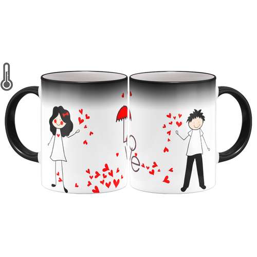 ماگ حرارتی بیگ ماگ مدل عاشقانه فانتزی کد 6292 مجموعه دو عددی