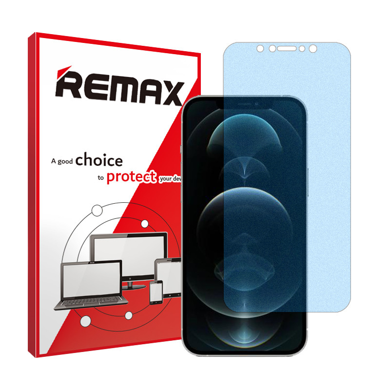 محافظ صفحه نمایش مات ضداشعه آبی ریمکس مدل HyMBLU مناسب برای گوشی موبایل اپل iPhone 12 Pro Max