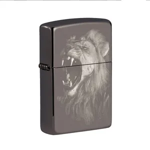 فندک بنزینی زیپو مدل 49433 150 FIERCE LION DESIGN