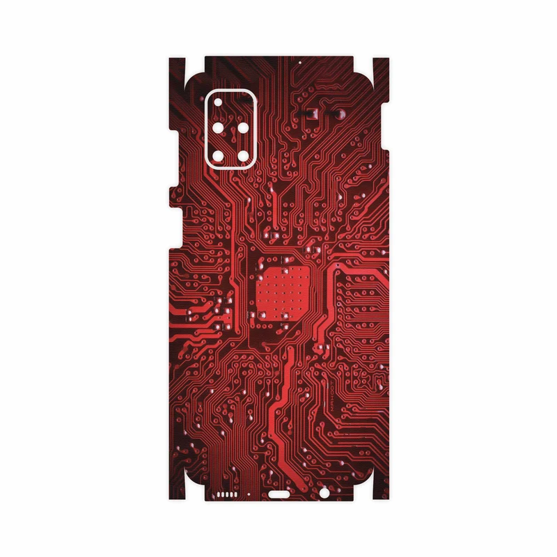 برچسب پوششی ماهوت مدل Red Printed Circuit Board-FullSkin مناسب برای گوشی موبایل سامسونگ Galaxy M51