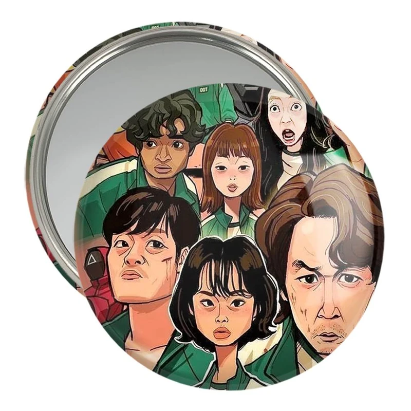 آینه جیبی خندالو مدل بازی مرکب  Squid Game  کد 10806