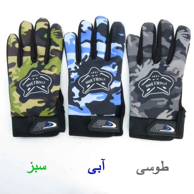 عکس شماره 5 : دستکش دوچرخه سواری مدل چریکی کد 1658 سایز l