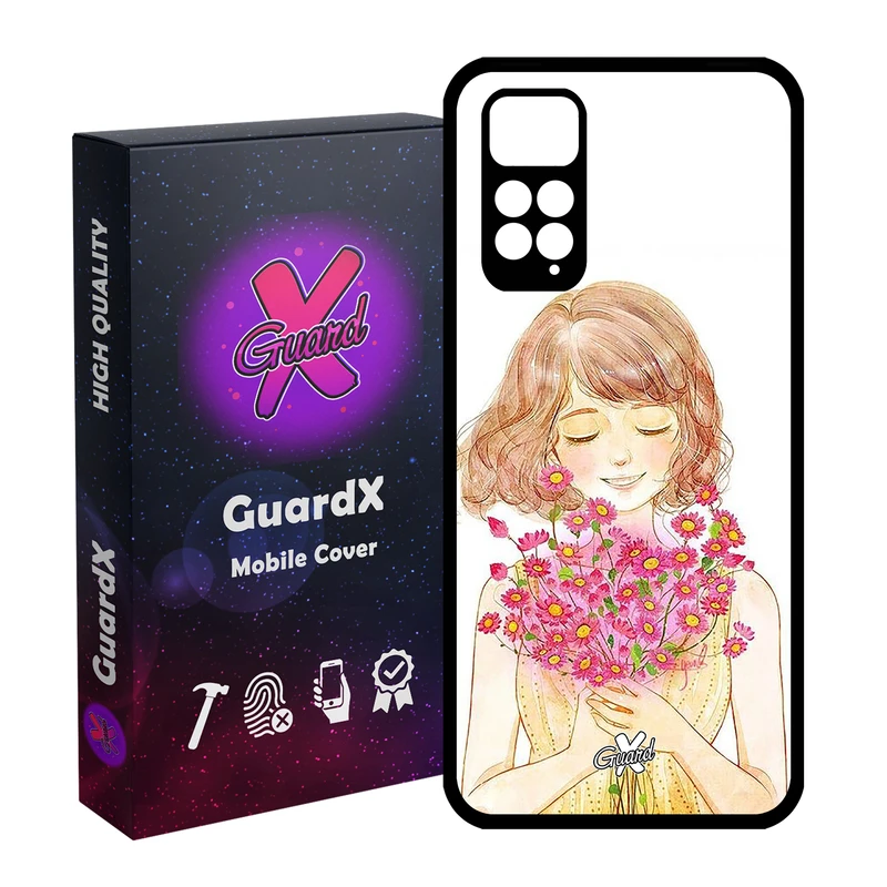 کاور گارد ایکس طرح دختر مدل Glass10239 مناسب برای گوشی موبایل شیائومی Redmi Note 11S/ Note 11 4G