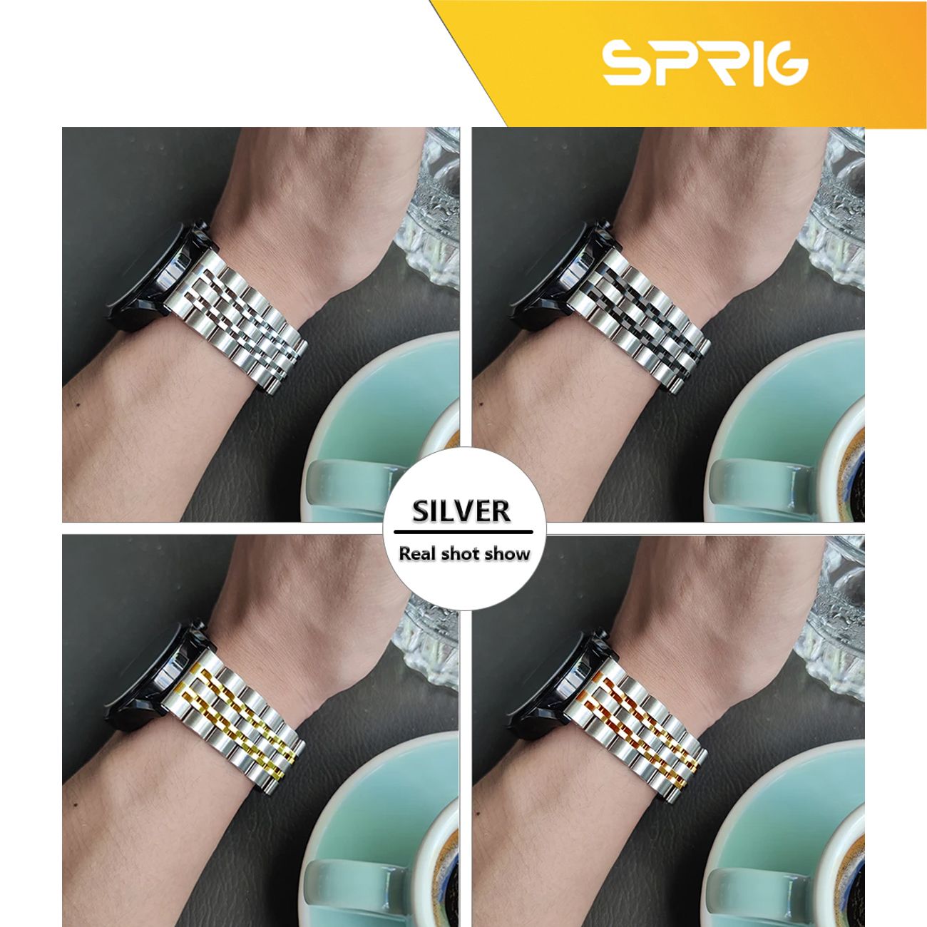 بند اسپریگ مدل 7Bid SLV مناسب برای ساعت هوشمند آمیزفیت GTS / GTS 2 / GTS 2 mini -  - 2