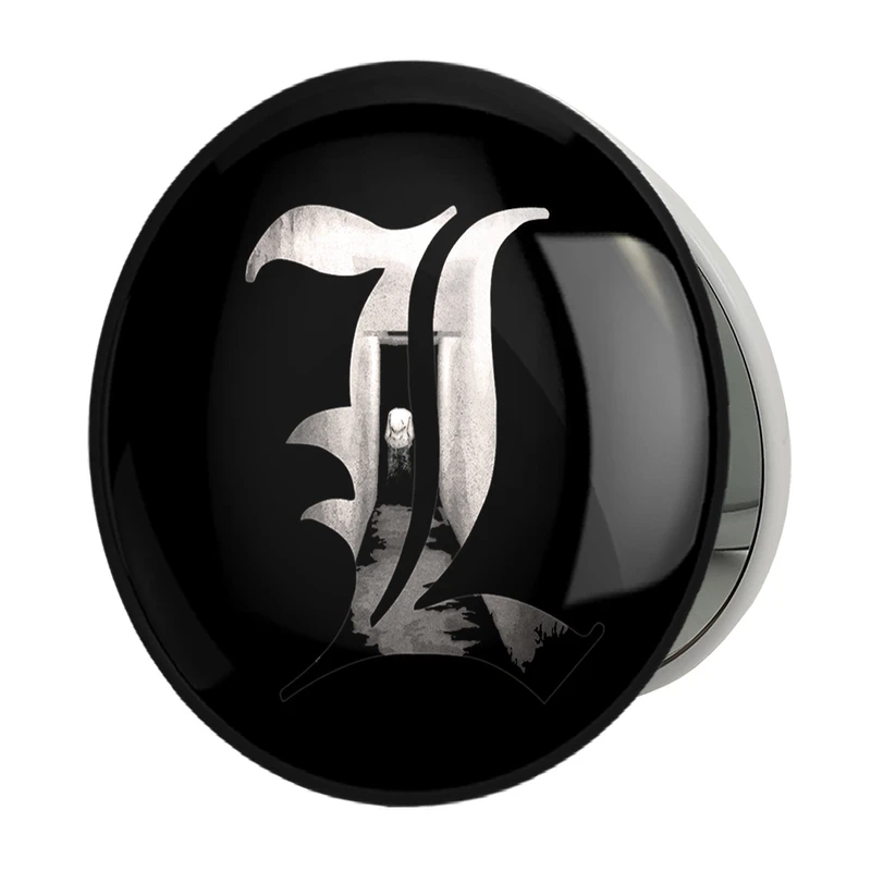 آینه جیبی خندالو طرح نماد ال انیمه دفترچه مرگ Death Note مدل تاشو کد 11314 