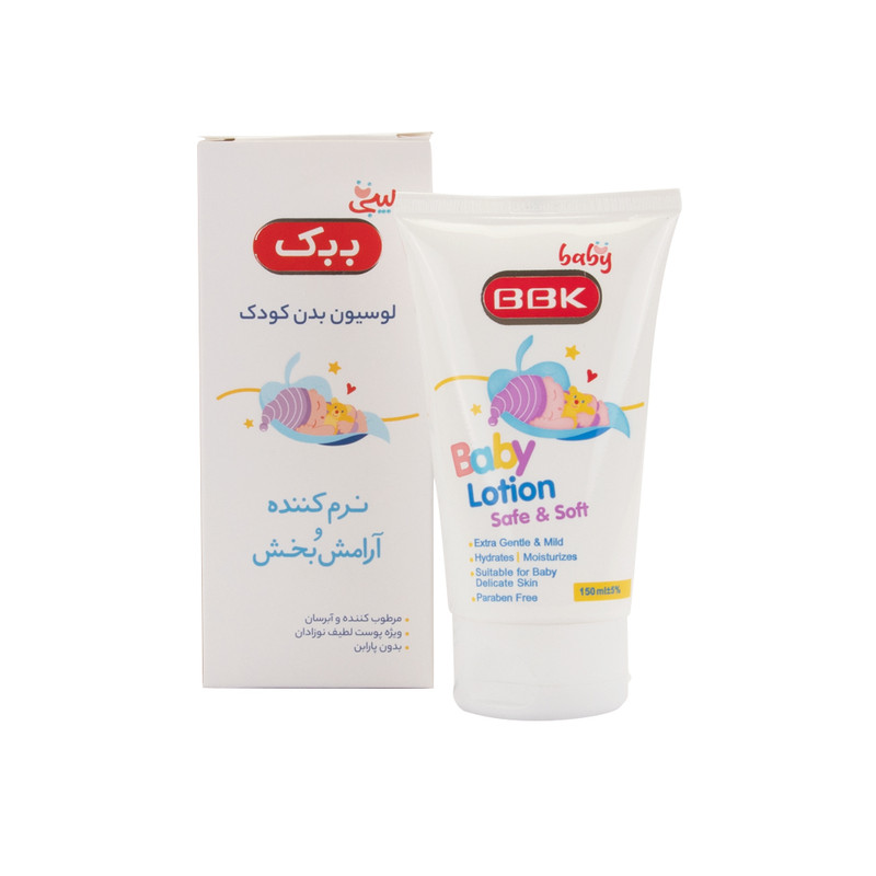 لوسیون بدن کودک بیبی ببک مدل safe & soft حجم 150 میلی لیتر